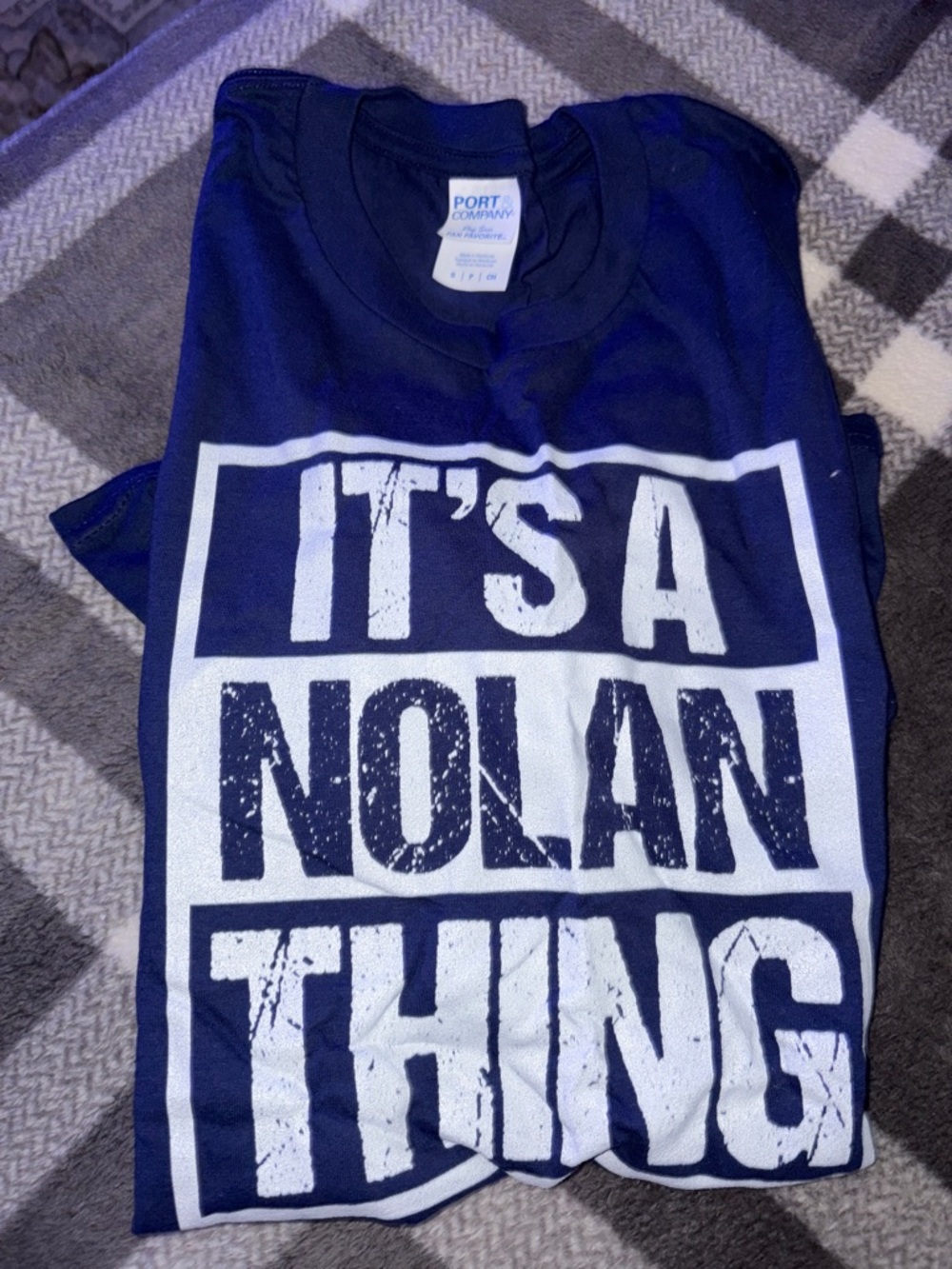 Men's Navy Graphic Tee - "It's A Nolan Thing"